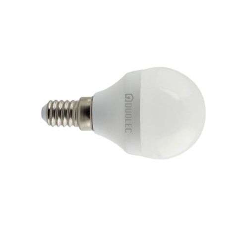 Bombilla Led mini globo DUOLEC E14 luz fría 7w - talla