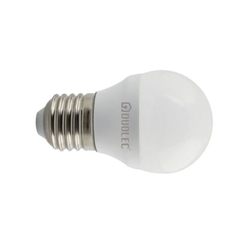 Bombilla Led mini globo DUOLEC E27 luz fría 5w - talla