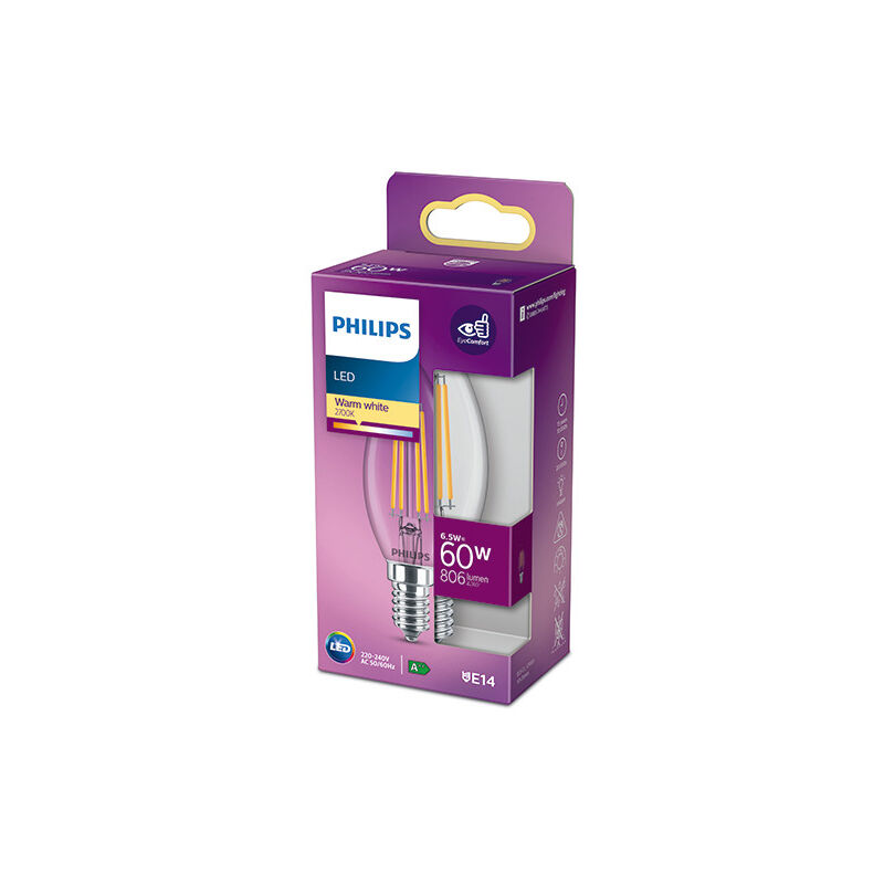 

Bombilla LED Philips E14 B35 6.5W 806Lm 2700K [PH-929002028055] (PH-929002028055)