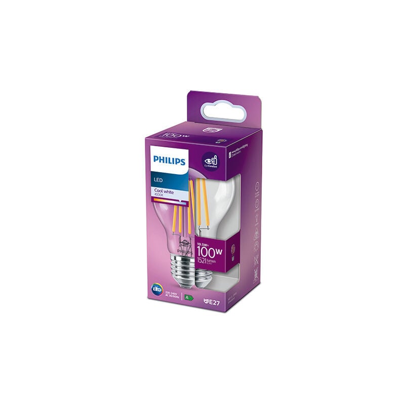 

Bombilla LED Philips E27 A60 10.5W 1521Lm 4000K [PH-929002026255] (PH-929002026255)