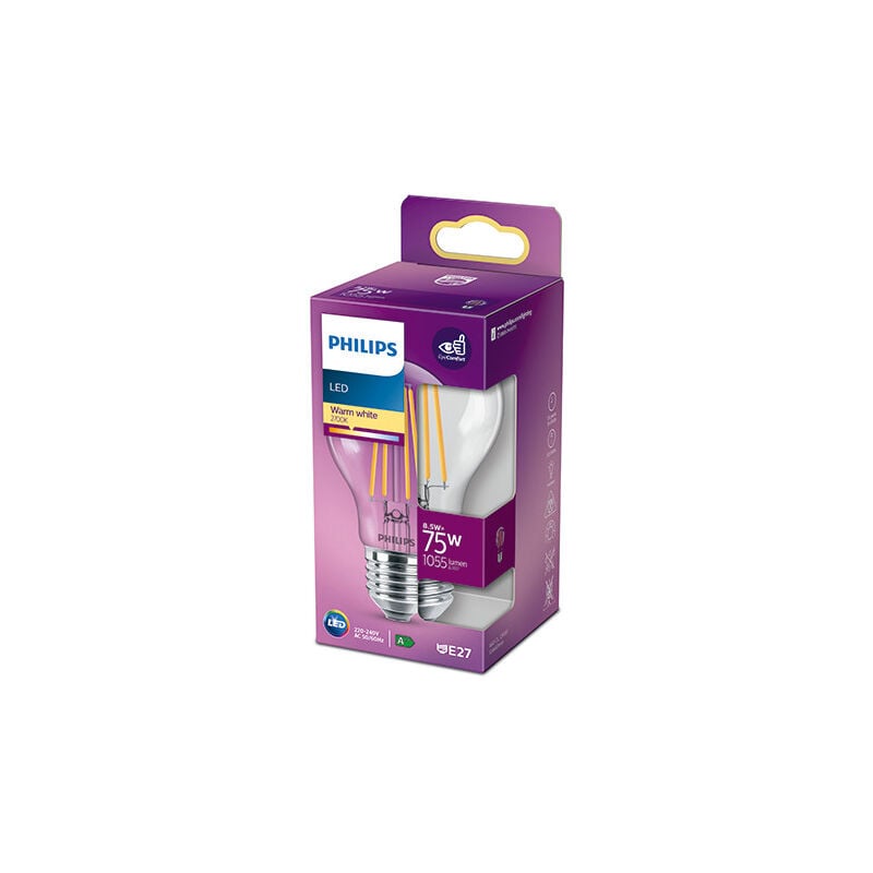 

Bombilla LED Philips E27 A60 8.5W 1055Lm 2700K [PH-929002025455] (PH-929002025455)
