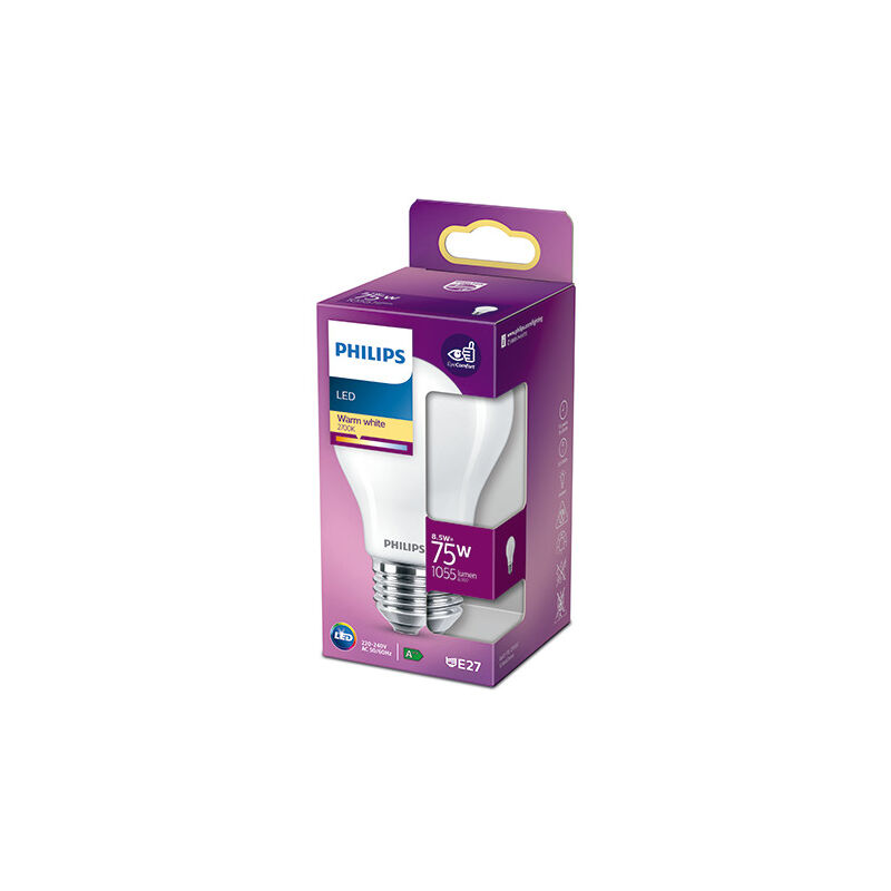 

Bombilla LED Philips E27 A60 8.5W 1055Lm 2700K [PH-929002025755] (PH-929002025755)