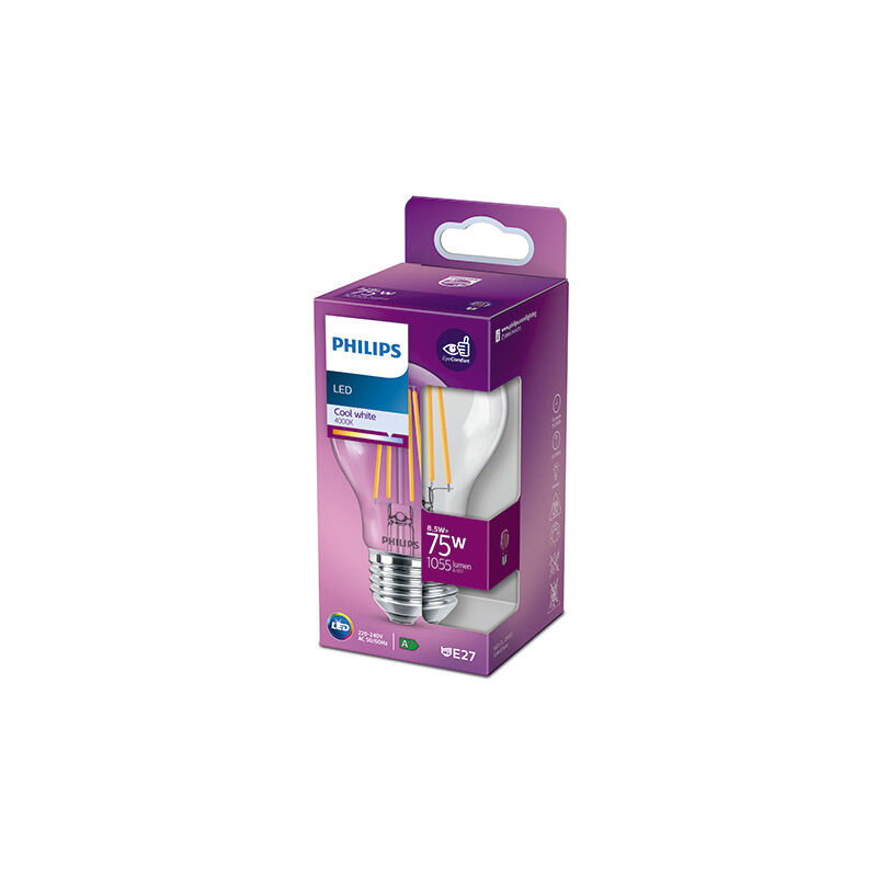 

Bombilla LED Philips E27 A60 8.5W 1055Lm 4000K [PH-929002025555] (PH-929002025555)