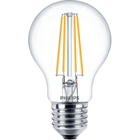 Bombilla LED Philips LED Classic 7W E27 LED 4000K Luz neutra. 11×7 cm