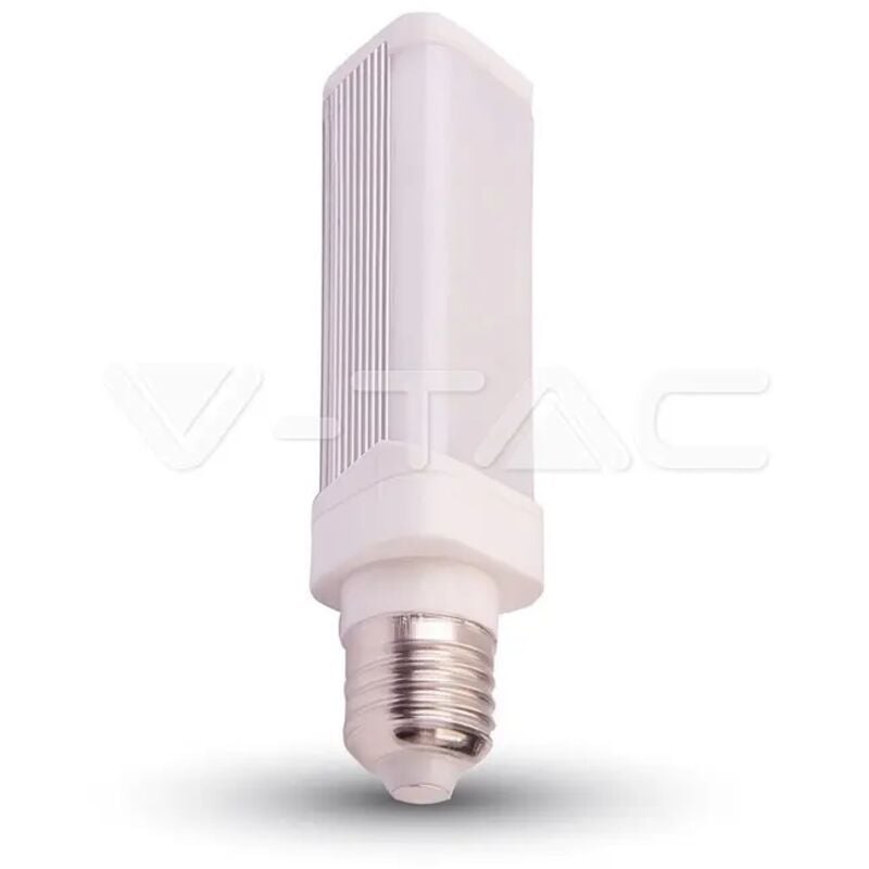 Bombilla LED V-TAC 6W E27, PL, blanco frío, plástico