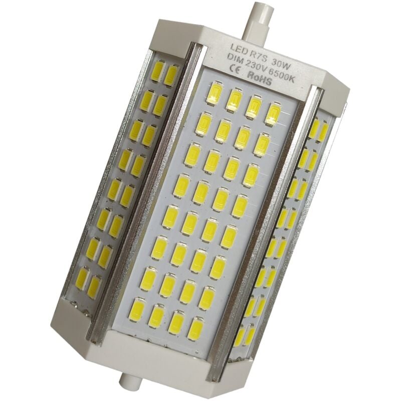 

Bombilla LED R7s 30W 118mm 3000LM 200º Regulable | Blanco Neutro 4500K - Pack 1 Ud. - Blanco Neutro 4500K