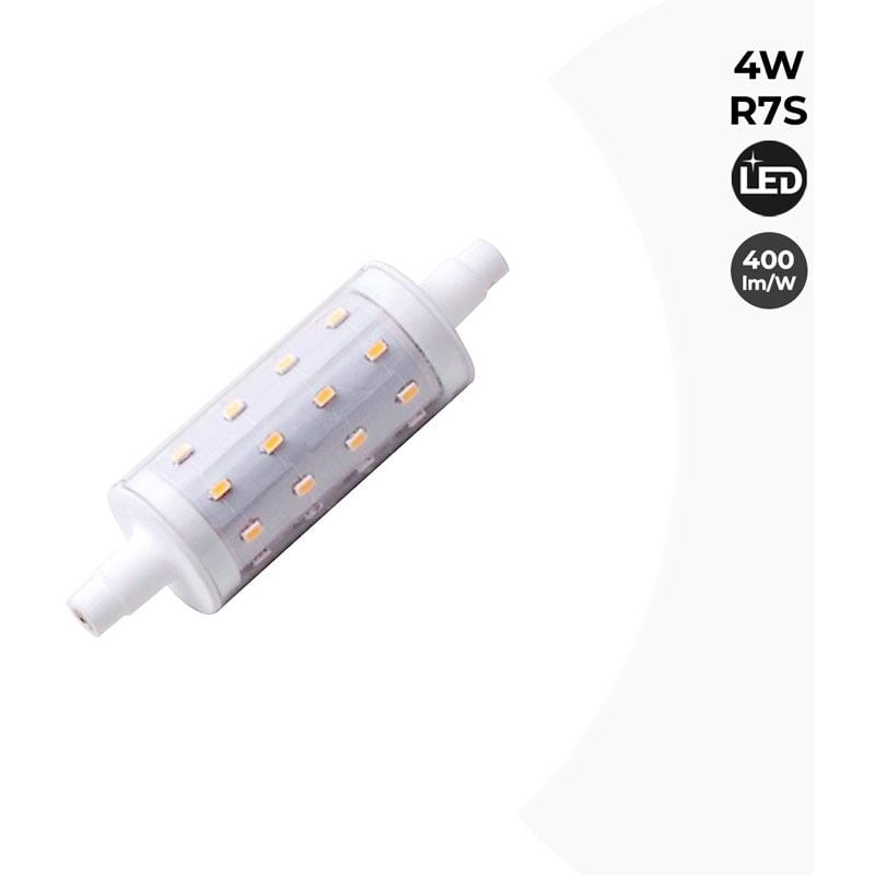 

Bombilla LED R7S 78mm 4W 400Lm 230V | Blanco Neutro - Fumagalli