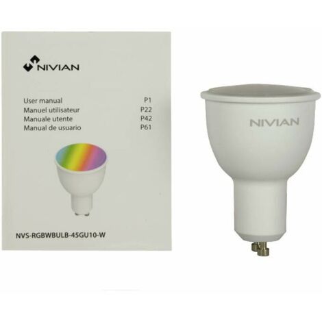 Bombilla LED RGB 4,5W GU10 WiFi