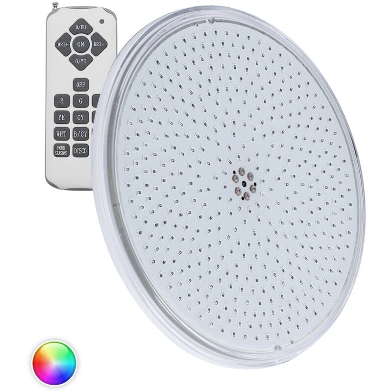 

Bombilla LED RGB PAR56 Slim Piscina Sumergible IP68 12V AC 35W RGB con mando - RGB con mando