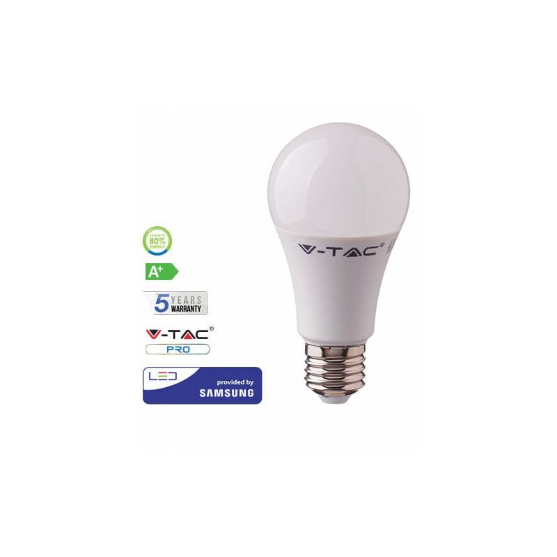 

Bombilla LED Samsung A58 E27 9W 200° PRO Temperatura de color - 4000K Blanco natural - V-tac