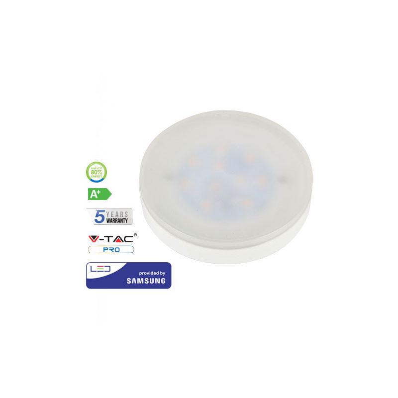 

Bombilla LED Samsung GX53 7W 120° V-TAC PRO Temperatura de color - 3000K Blanco cálido