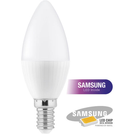 Bombilla LED Samsung Vela E14 8W Cálida Matel