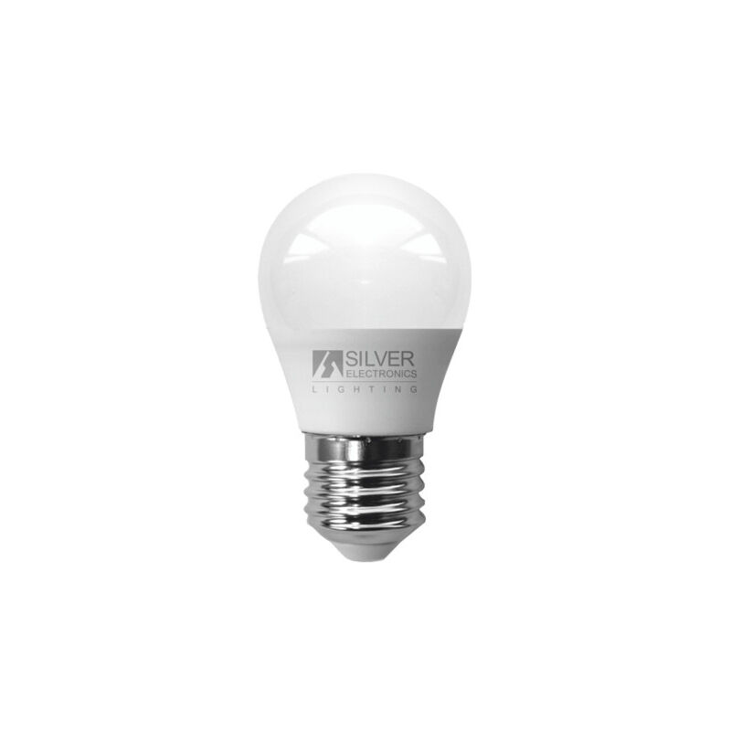 

Bombilla led electronic eco esferica 5w=35w - e27 - 3000k - 399 lm - 180º - luz calida - a+ - Silver