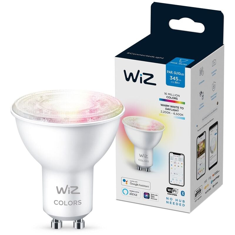 

Bombilla Wifi Y Bluetooth Led Regulable Colores 50W Gu10, 2200-6500K, 4.9W (Equivale A 50 W), A+ - Wiz