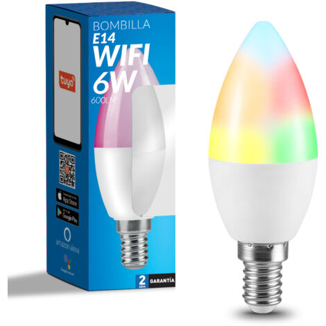 Bombilla LED SmartHome C37 6W RVB+CCT - Ledme - LM7144