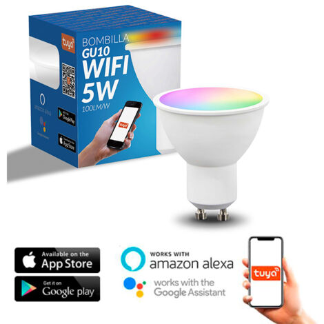 Bombilla LED SmartHome GU10 5W RVB+CCT - Ledme - LM7140