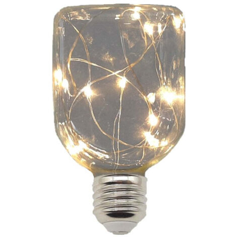 Bombilla LED SQ Especial Guirnalda con Hilo Luminoso Blanco Cálido E27