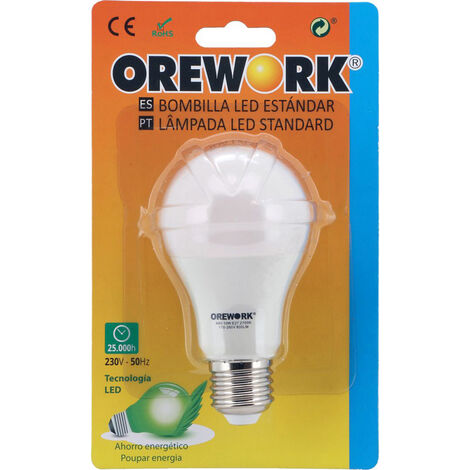 Bombilla LED Stad E27 - 8 W - Cálida
