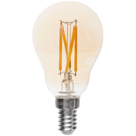 Bombilla led «Standard» ámbar - filamento recto E14 - Atmosphera créateur d'intérieur