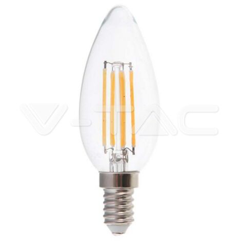 Bombilla LED tipo vela V-TAC E14 de 4 W, color blanco frío