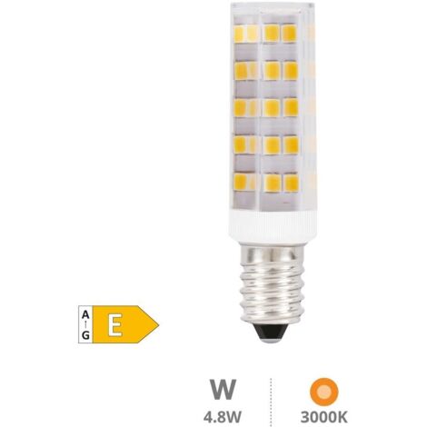 Bombilla LED tubular 4.8W E14 3000K