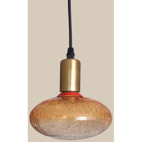 Bombilla LED UFO Craquelada Dorada 3,5W E27 3000K – Luz Cálida Decorativa