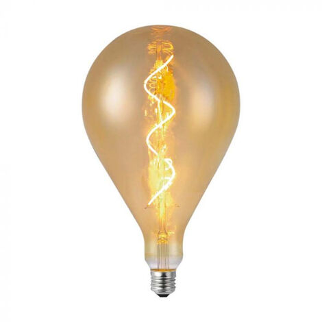 Bombilla LED V-TAC E27 4W A160 Filamento en espiral Ámbar Blanco cálido