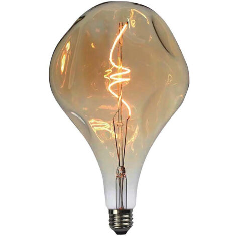 Bombilla LED V-TAC E27 4W A165S Filamento en espiral Ámbar Blanco cálido
