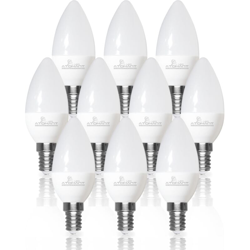 

Led Atomant Sl - Bombilla LED Vela C30 E14 7W 680LM | Blanco Cálido 3000K - Pack 10 Uds. - Blanco Cálido 3000K