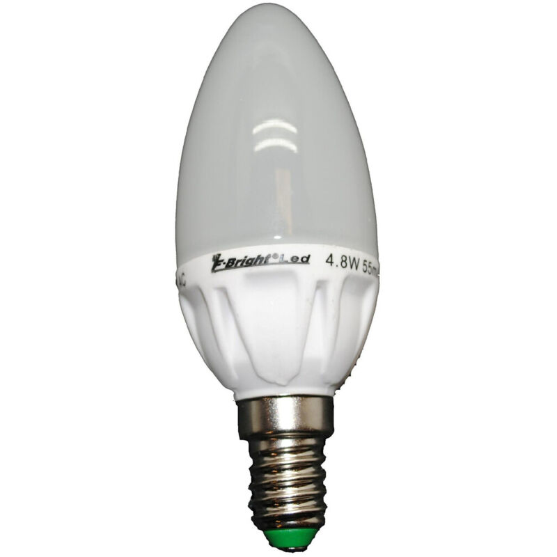 

Lámpara vela Led E14 5,2W 6000°K 400Lm 40x105mm. (F-BRIGHT 2601248) (Caja)