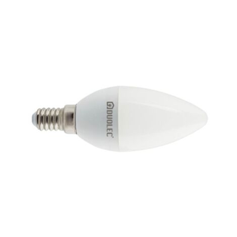 Bombilla Led vela DUOLEC E14 luz día 7w - talla