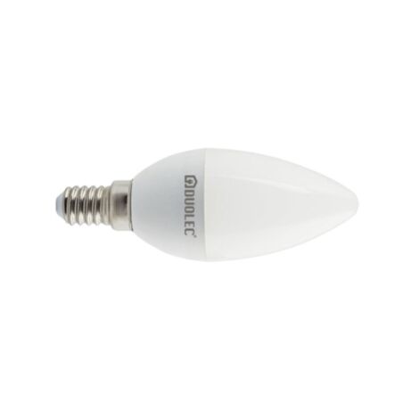Bombilla Led vela DUOLEC E14 luz fría 7w - talla
