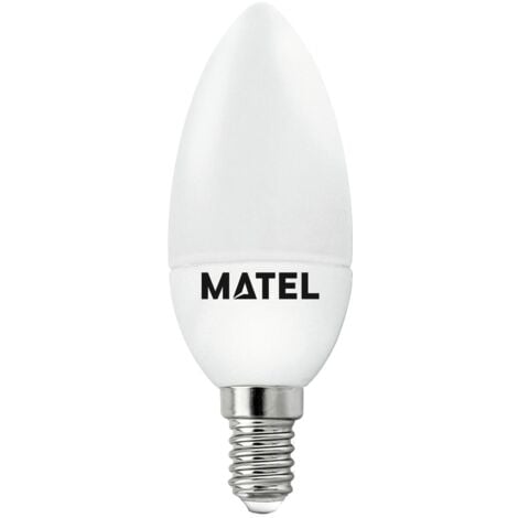 Bombilla LED Vela E14 3W Cálida Matel
