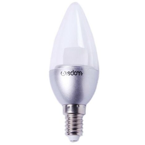 Bombilla Led vela DUOLEC E14 luz fría 7w