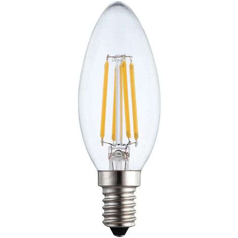 BOMBILLA LED VELA E14 6W 2700K