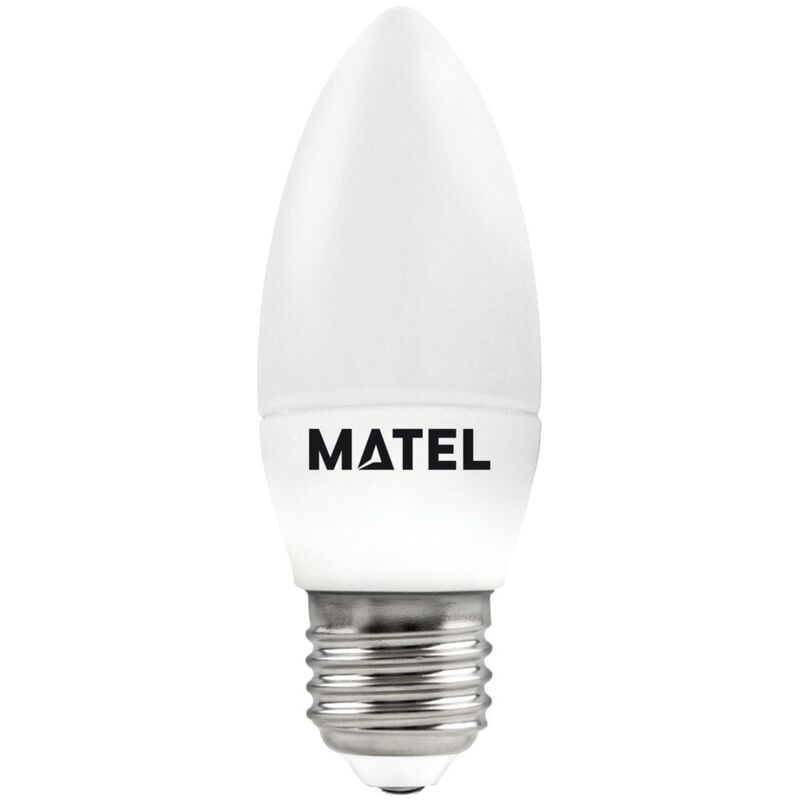 Alfa - Bombilla led Vela E27 8W Neutra Matel