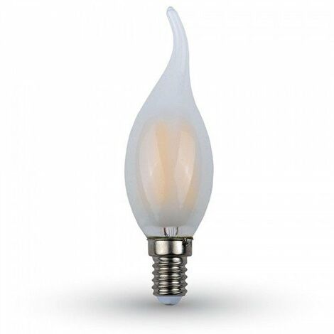 Bombilla led vela efecto llama White Cover E14 4W 300° Temperatura de color - 2700K Blanco cálido