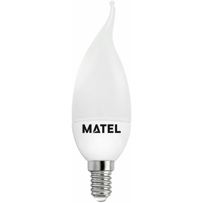 

Bombilla LED vela flama E14 8w cálida 750lm