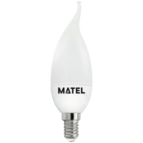 Bombilla LED Vela Llama E14 5W Cálida Matel