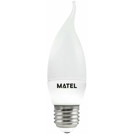Bombilla LED Vela Llama E27 5W Cálida Matel