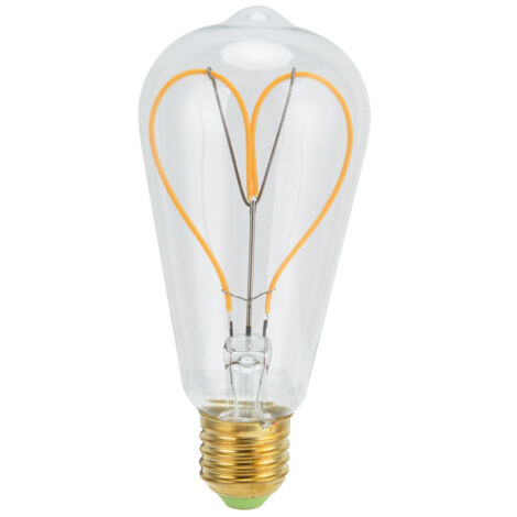 Bombilla LED vintage E27 4W, espiral flexible, ajustable, luz blanca cálida, 220V