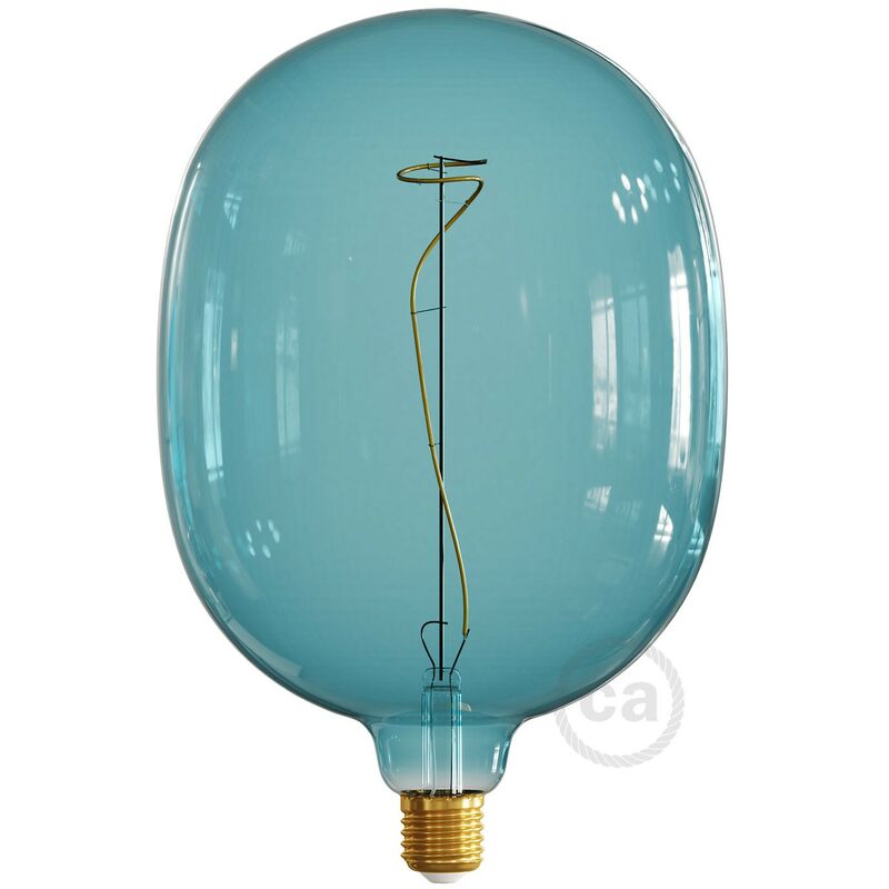 

Bombilla LED XXL Egg Serie Pastel, Ocean Blue filamento laminado 4W E27 Regulable 2200K