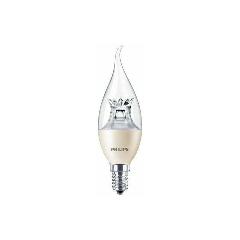 

Bombilla Master LED vela 6W E14 claro deco dimable 45354400 - Philips