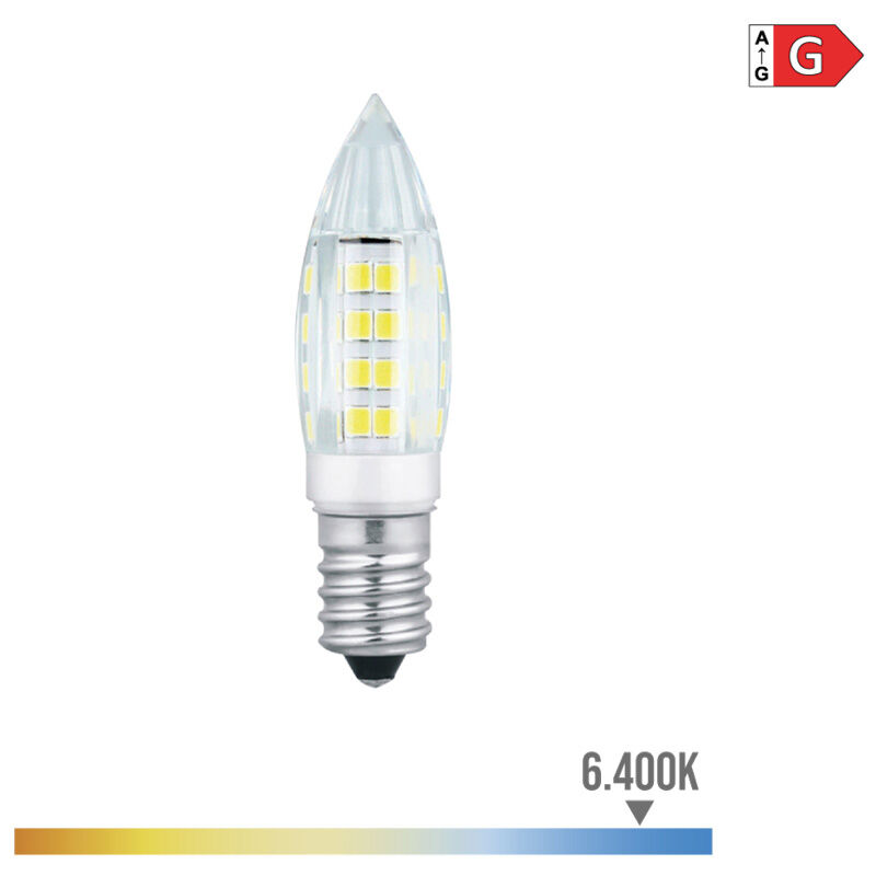 

EDM Bombilla mini vela led e14 3w 280 lm 6400k luz fria edm