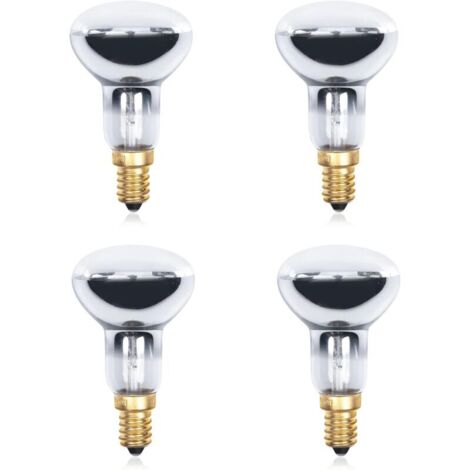 Bombilla para lámpara de lava 25W R39 E14, bombilla para lámpara de lava R39 reflector 260lm, juego de 4