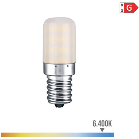 Bombilla pebetero tubular led e14 3 w 250 lm 6400 k luz fria ø1,8 x 5,2 cm