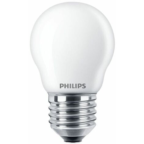 Bombilla Esferica Led E27 6,5W 806Lm 2.700K Luz Calida Philips