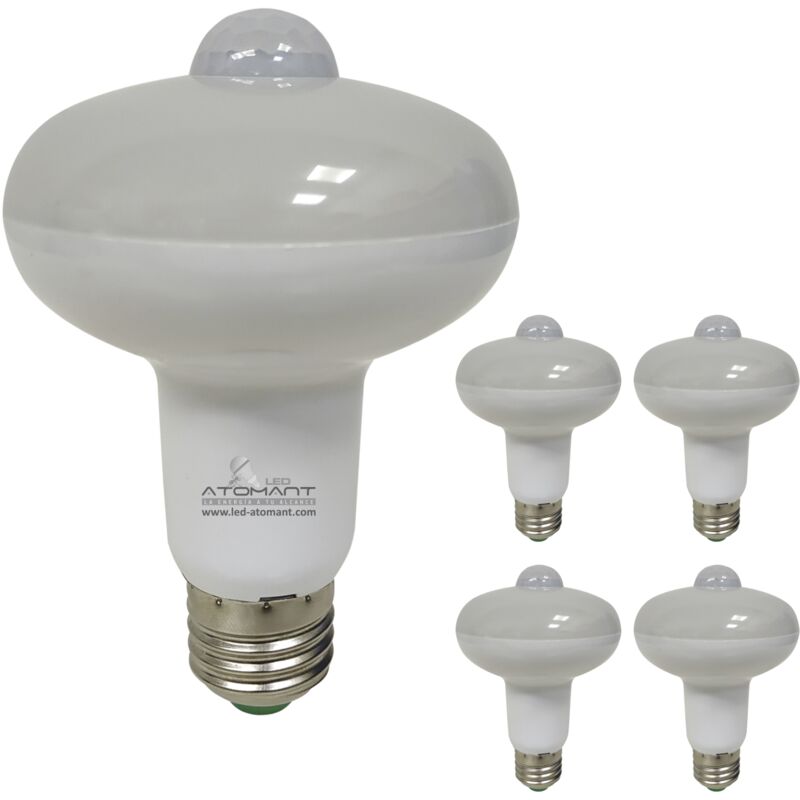 

Bombilla R80 E27 12W 720LM con detector presencia | Blanco Cálido 3000K - Pack 5 Uds. - Blanco Cálido 3000K