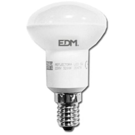 Bombilla reflectora led r50 e14 5w 400lm 6400k luz fria ø50x86mm EDM