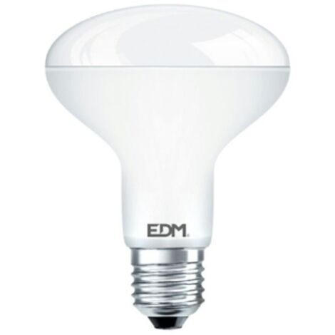 Bombilla reflectora led r80 e27 10w 932lm 3200k luz calida ø8x11cm edm